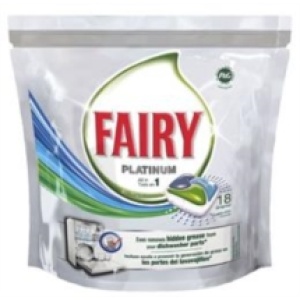 Fairy Platinum Ταμπλέτες Πλυντηρίου Πιάτων Regular 16 τμχ