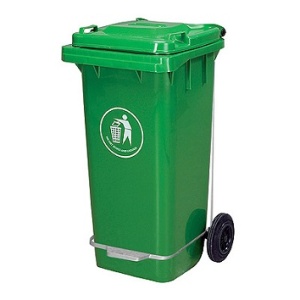 Κάδος Τροχήλατος Με Πεντάλ 120L