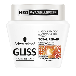 Gliss μάσκα Μαλλιών 300 ml Total Repair