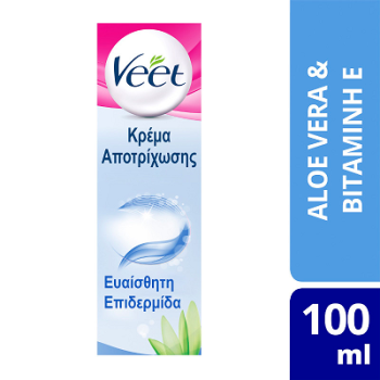 Veet Κρέμα Αποτριχωτική 100μλ Ευαίσθητο Δέρμα