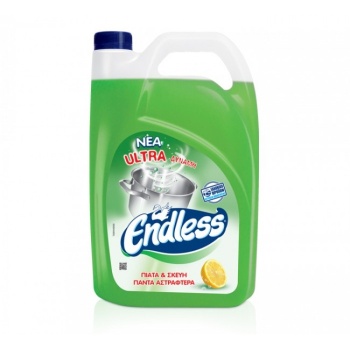 Endless Υγρό Πιάτων Λεμόνι 4 L.