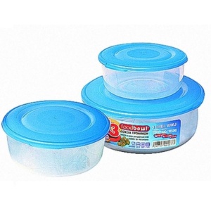 Φαγητοδοχείο Στρόγγυλο Σετ 3τεμ