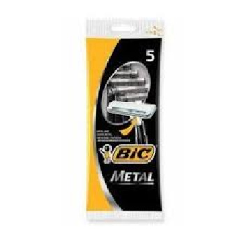 Bic Metal Ξυραφάκια 1 λεπίδα 5 τμχ.