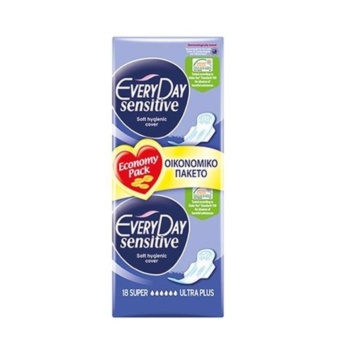 Every day Σερβιέτα Sensitive Super Ultra Plus 18 Τεμάχια