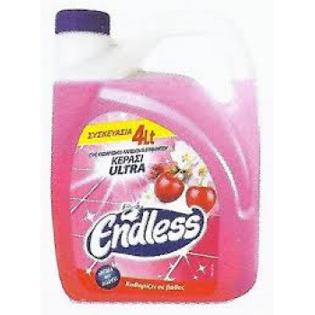 Endless Δαπέδου Καθαριστικό Γυαλιστικό Κεράσι 4 L.