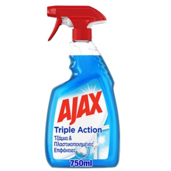 AJAX ΥΓΡΟ ΤΖΑΜΙΩΝ 750ML TRIPLE ACTION ΑΝΤΛΙΑ
