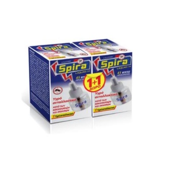 Spira Liquid Ανταλλακτικό Υγρό Εντομοαπωθητικό 1+1 Δώρο (33+33ml)