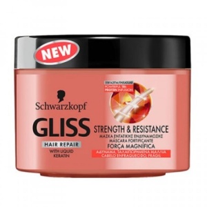 Gliss μάσκα Μαλλιών 300 ml Streight & Resistance