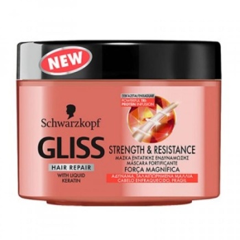 Gliss μάσκα Μαλλιών 300 ml Streight & Resistance