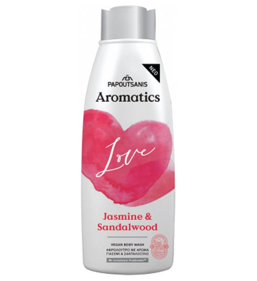 PAPOUTSANIS AROMATICS ΑΦΡΟΛΟΥΤΡΟ LOVE(ΓΙΑΣΕΜΙ&ΣΑΝΤΑΛΟΞΥ) 600ML
