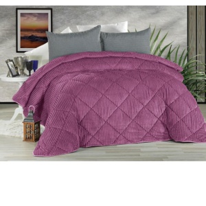 ΠΑΠΛΩΜΑ ΦΑΝΕΛΑ ΡΙΓΕ 220Χ240 RIBBON LILAC PO