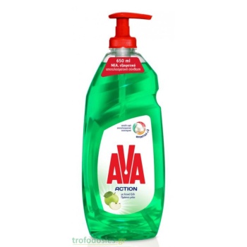 Ava Action Πιάτων Ξύδι&Μήλο 650ml Αντλία