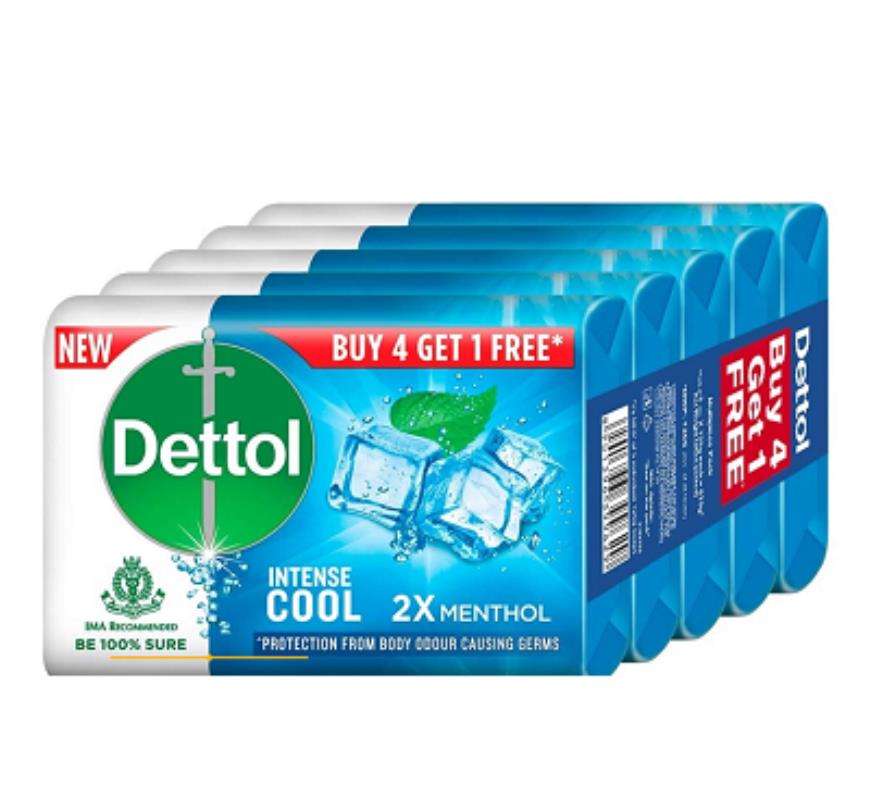 Dettol προστατευτικά σαπούνια έναντι των μικροβίων 125γρ 4+1 δώρο