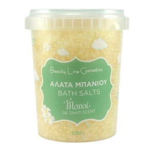 Beauty Line Cosmetics Άλατα Μπάνιου Με Άρωμα Monoi 500gr