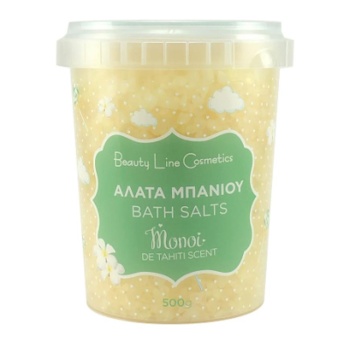 Beauty Line Cosmetics Άλατα Μπάνιου Με Άρωμα Monoi 500gr