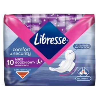 LIBRESSE ΣΕΡΒΙΕΤΑ NIGHT MAXI 10ΤΕΜ