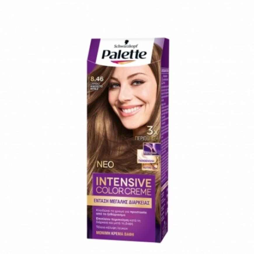 Schwarzkopf Palette Βαφή μαλλιών Ν 8.46 Ξανθό Ανοιχτό-Μπεζ