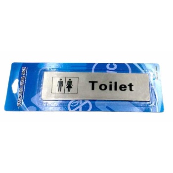 Σήμανση Ορθια Μεταλλική 17χ5 cm Toilet