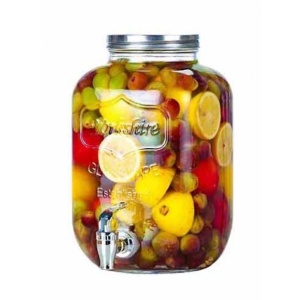 Δοχείο + Βρυσάκι 4L Γυάλινο