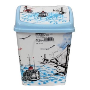 Κάδος Αιωρούμενο Καπάκι Χρωματιστός Ν2