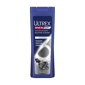 ULTREX ΣΑΜΠΟΥΑΝ ACTIVE CLEAN 3IN1 360ML
