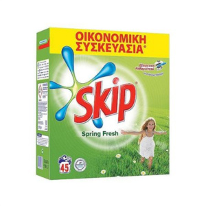 Skip Σκόνη Πλυντηρίου Ρούχων Spring Fresh 45 μεζ