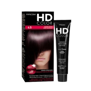 FARCOM HD ΒΑΦΗ ΜΑΛΛΙΩΝ 60ml Ν 4.5 ΑΚΑΖΟΥ ΣΚΟΥΡΟ