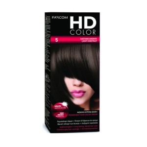 FARCOM HD ΒΑΦΗ ΜΑΛΛΙΩΝ 60ml Ν 5 ΚΑΣΤΑΝΟ ΑΝΟΙΧΤΟ