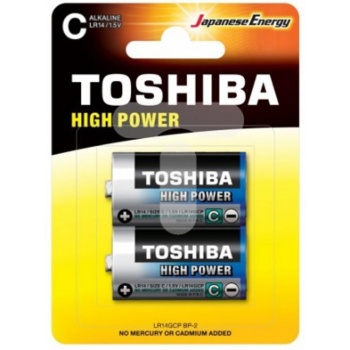 TOSHIBA Αλκαλικές μπαταρίες C  (2τεμ.) +ΕΙΣΦ.ΑΝΑΚΥΚΛΩΣΗΣ