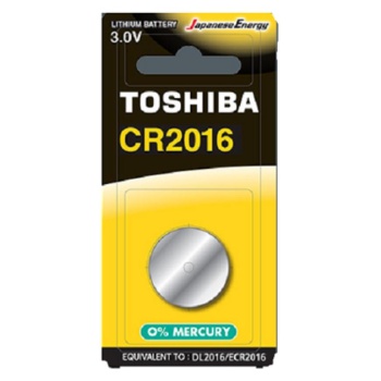 TOSHIBA CR2016 Μπαταρία Λιθίου 3V 1Τμχ +ΕΙΣΦ.ΑΝΑΚΥΚΛΩΣΗΣ