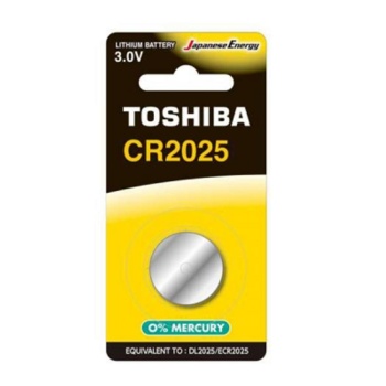 TOSHIBA CR2025 Μπαταρία Λιθίου 3V 1Τμχ +ΕΙΣΦ.ΑΝΑΚΥΚΛΩΣΗΣ