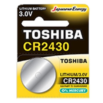 TOSHIBA CR2430 Μπαταρία Λιθίου 3V 1Τμχ +ΕΙΣΦ.ΑΝΑΚΥΚΛΩΣΗΣ