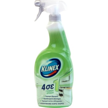 KLINEX SPRAY 4 ΣΕ 1 750ML ΠΡΑΣΙΝΟ  ΓΕΝΙΚΗΣ ΧΡ