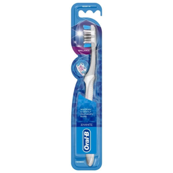 Oral-B 3D White Brilliance Οδοντόβουρτσα Μέτρια 40mm, 1τεμ