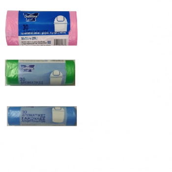 Softline Fresher Αρωματικές Σακούλες Απορριμάτων Χωρητικότητας 25lt 50x50cm 30τμχ