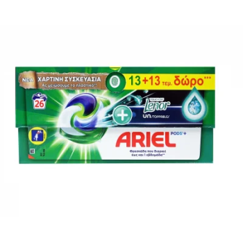 ARIEL ΚΑΨΟΥΛΕΣ 26ΤΜΧ TOUCH OF LENOR UNSTOPPABLES (572ΓΡ)