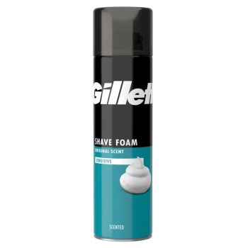 Gillette αφρός ξυρίσματος sensitive αντρικό (200ml)