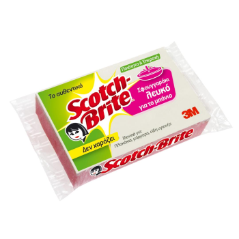 Scotch-Brite Σφουγγάρι Λευκό για το Μπάνιο Δεν Χαράζει