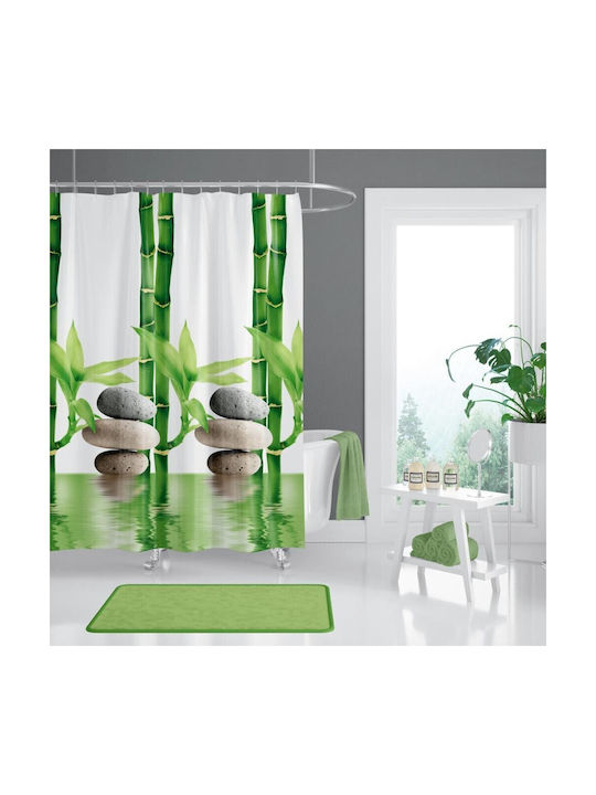 ΚΟΥΡΤΙΝΑ ΜΠΑΝΙΟΥ BAMBOO 180X200cm