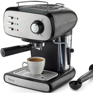 Καφετιέρα Homa - HCM-7520, 20 bar, 1.5 λίτρο, μαύρο/ασημί