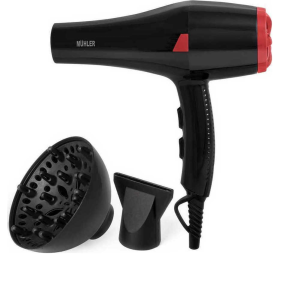 Muhler MD-1605D Πιστολάκι Μαλλιών με Φυσούνα 1600W Κόκκινο  Muhler MD-1605D Πιστολάκι Μαλλιών με Φυσούνα 1600W Κόκκινο