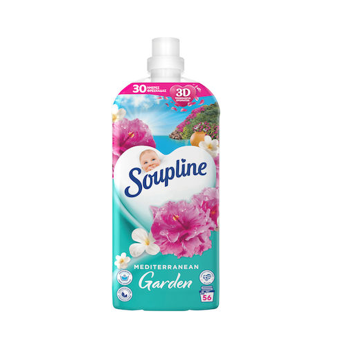 Soupline Μαλακτικό Συμπυκνωμένο Mediterranean Garden 56 Mεζούρες (1.25lt)