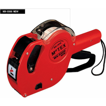 MX-5500 Μηχανικός Ετικετογράφος Χειρός Μονός σε Κόκκινο Χρώμα
