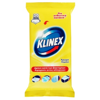 KLINEX ΥΓΡΑ ΠΑΝΑΚΙΑ 30τεμ. - (ΛΕΜΟΝΙ)