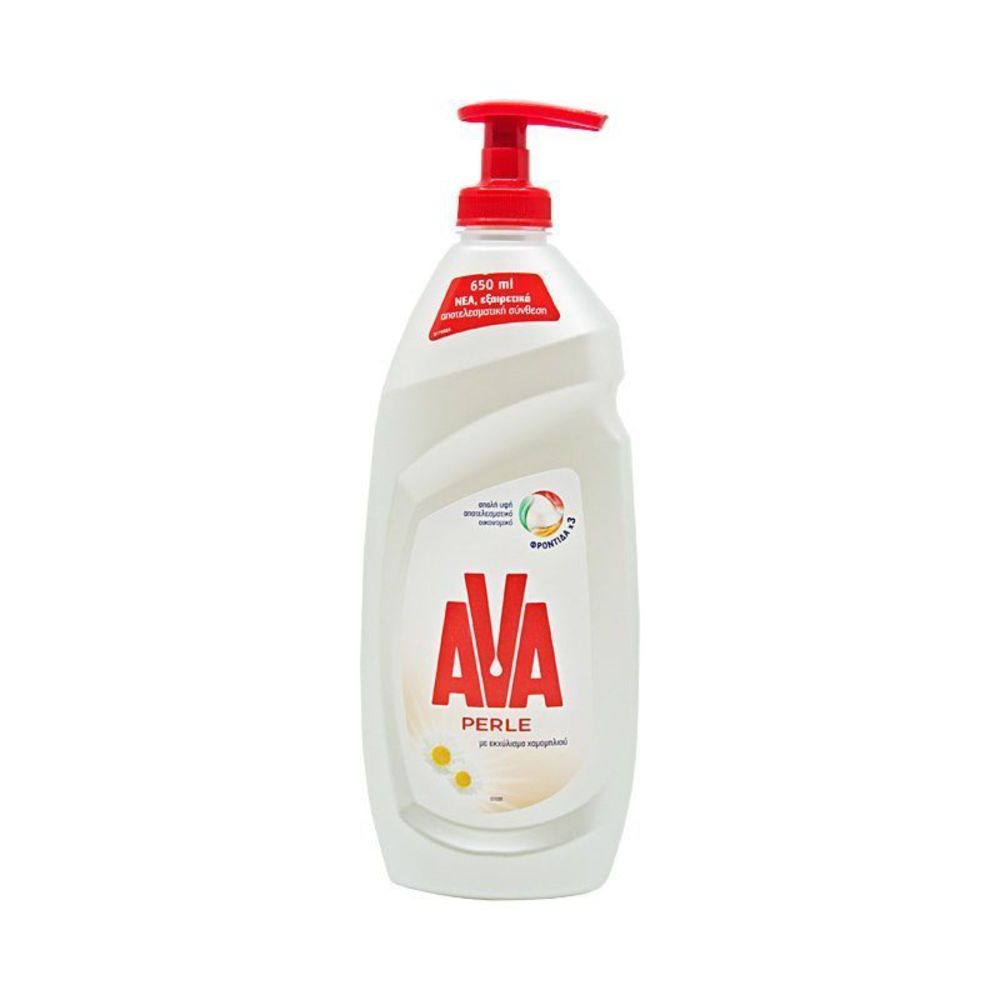 AVA PERLE Υγρό Πιάτων Χαμομήλι Αντλία 650ml