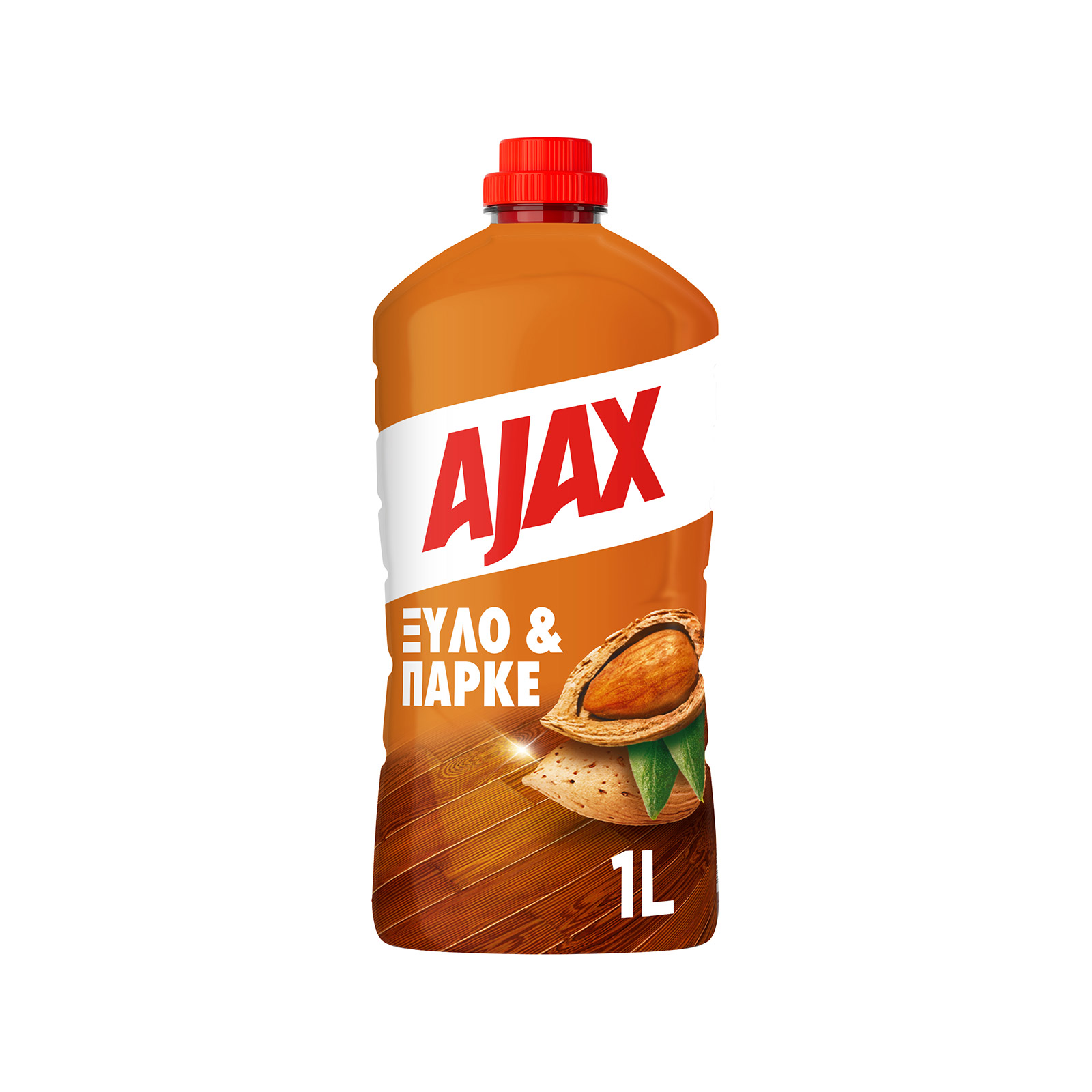 Ajax Ξύλο & παρκέ υγρό πατώματος με έλαιο αμυγδάλου 1lt