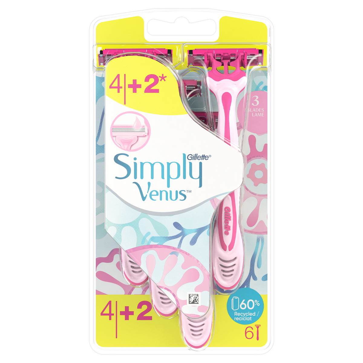 GILLETTE ΞΥΡΑΦ.SIMPLY 3VENUS/4+2ΔΩΡΟ