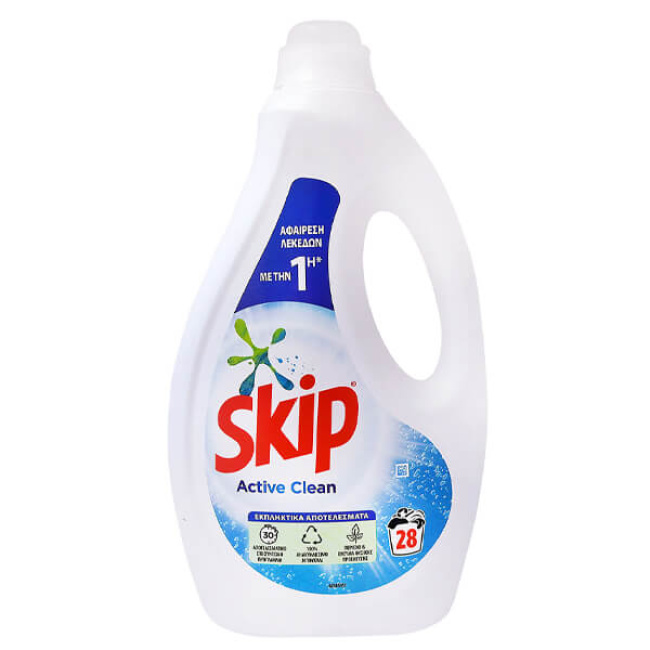 SKIP ΥΓΡΟ 28μεζ. (1,40 lit) - (ACTIVE CLEAN)