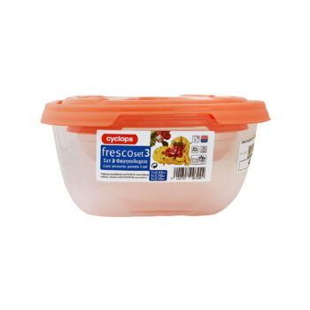 Fresco φαγητοδοχειο σετ 3 τεμαχίων 0,55 lt - 1,1lt - 2. 1lt
