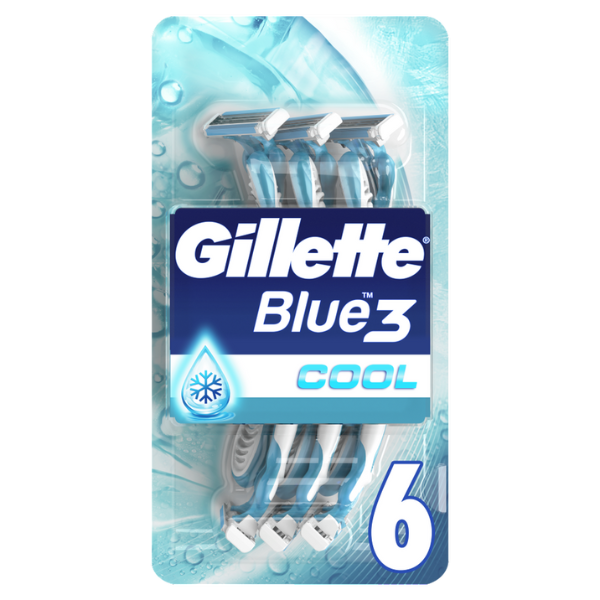 Gillette Blue 3 Plus Cool Ξυραφάκια μιας Χρήσης, 6τεμ